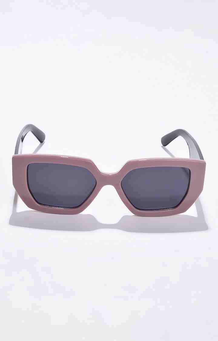 Women's Black Lens Brown Wayfarer Sunglasses