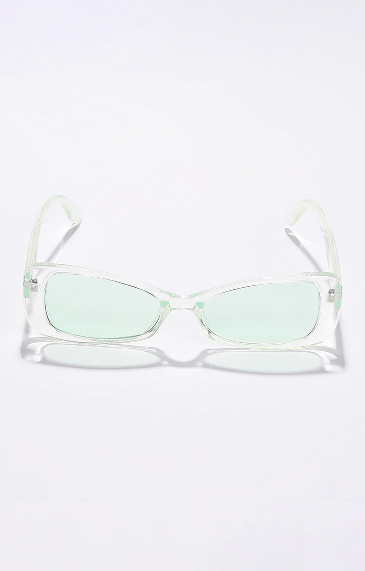 haute sauce | Women's Black Lens Green Cateye Sunglasses