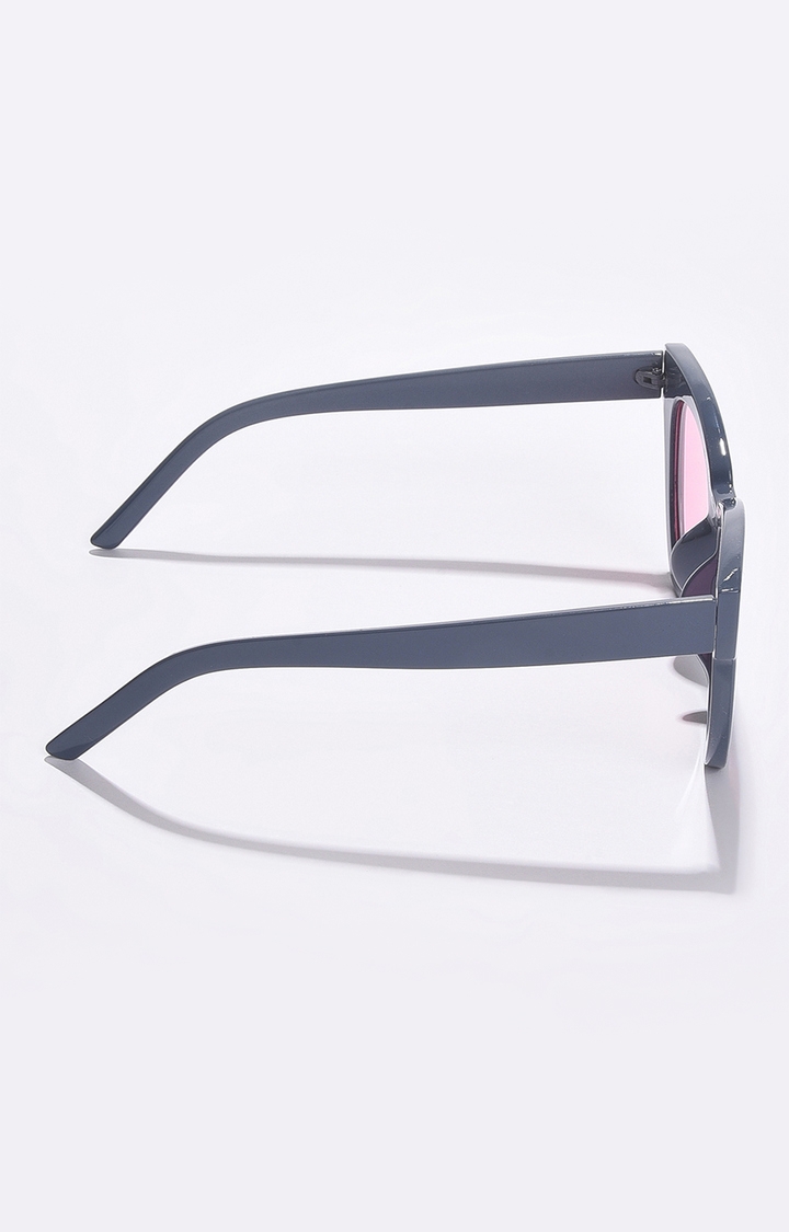Women's Pink Lens Black Cateye Sunglasses