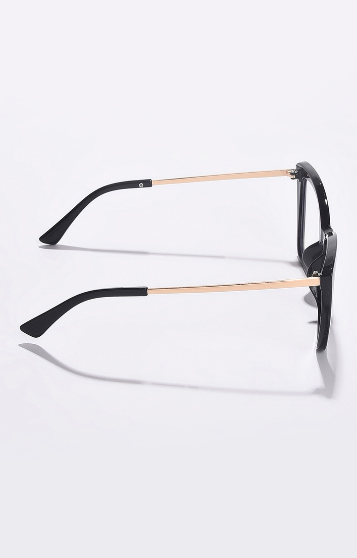 Women's Clear Lens Gold-Toned Butterfly Sunglasses