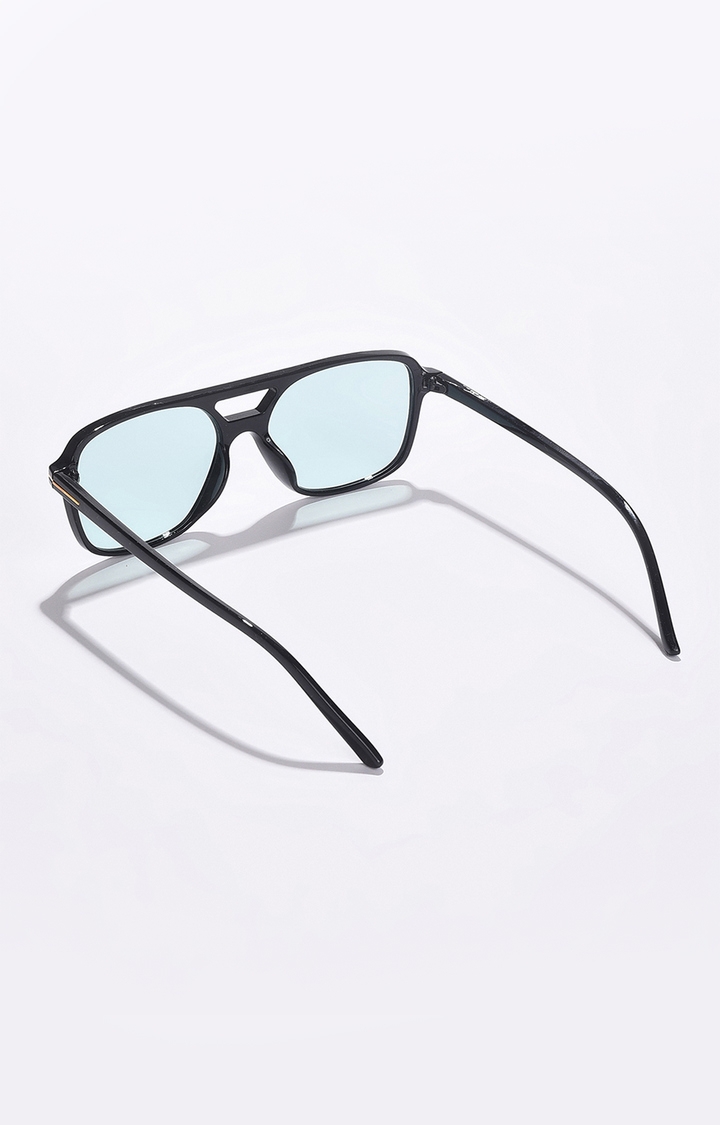 Women's Blue Lens Blue Aviator Sunglasses
