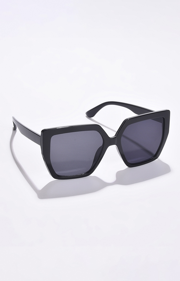 haute sauce | Women's Black Lens Black Oversized Sunglasses