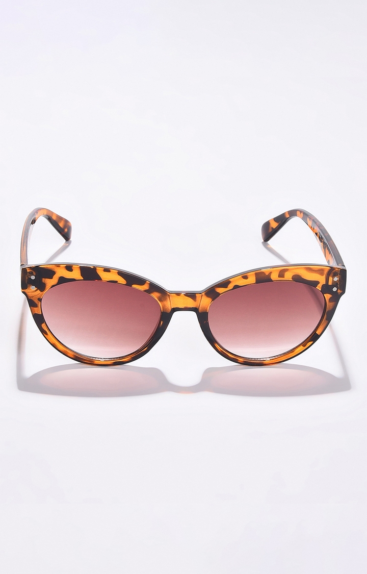 haute sauce | Women's Black Lens Brown Cateye Sunglasses