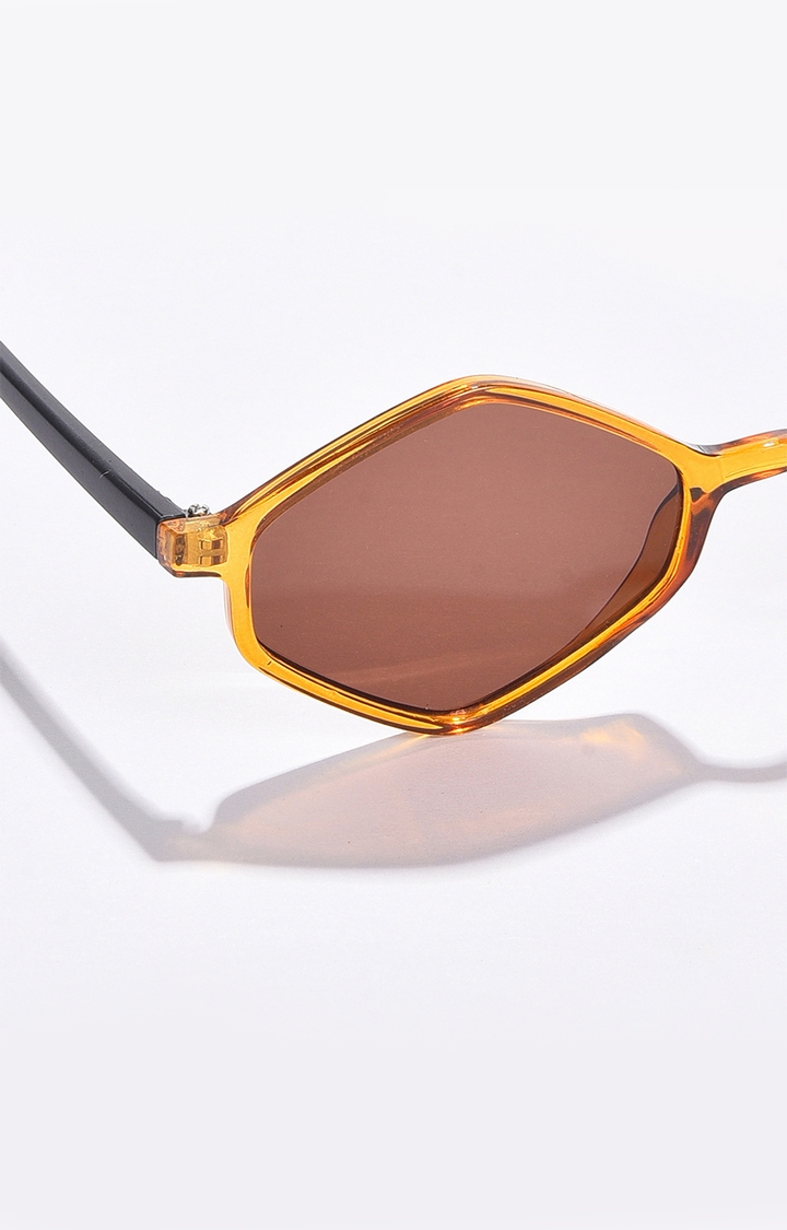 Women's Brown Lens Yellow Other Sunglasses
