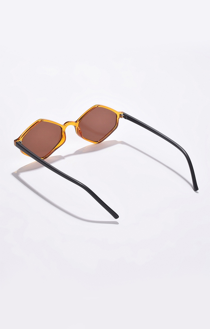 Women's Brown Lens Yellow Other Sunglasses