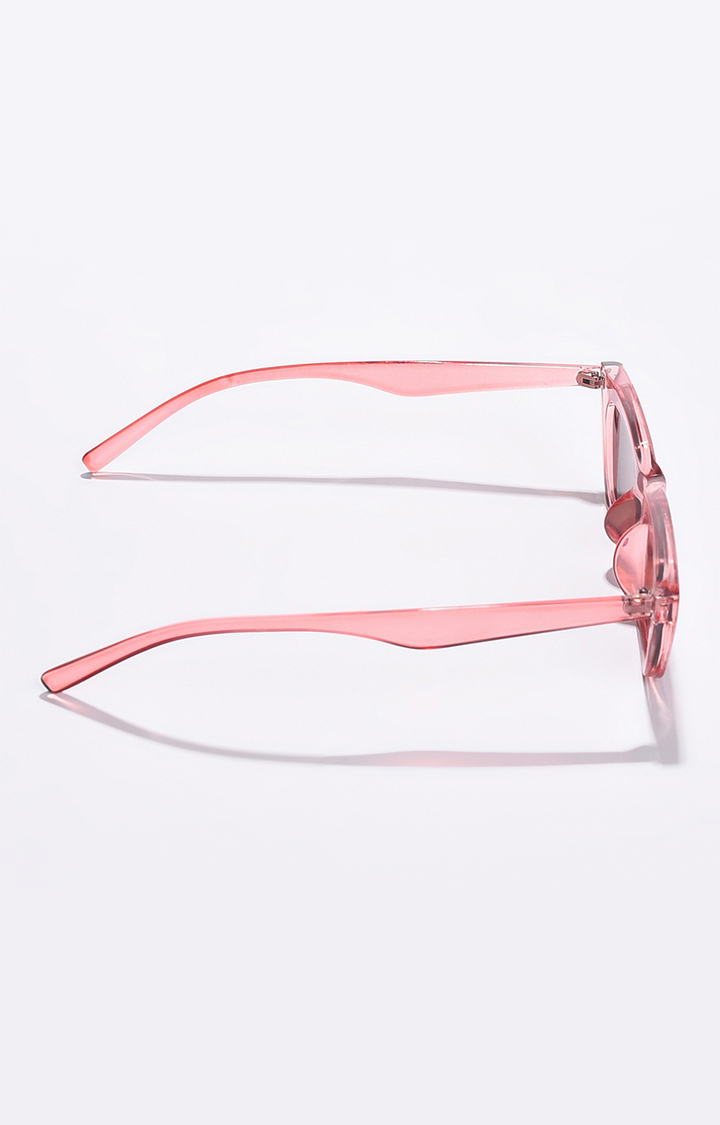 Women's Brown Lens Pink Butterfly Sunglasses