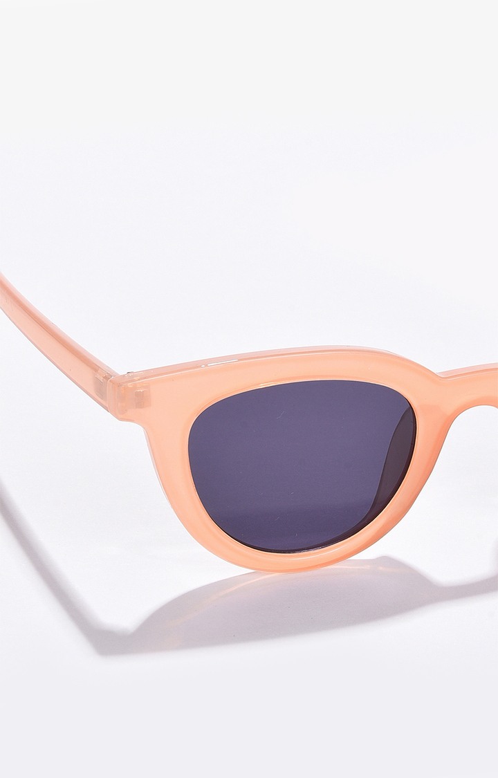 Women's Black Lens Pink Cateye Sunglasses