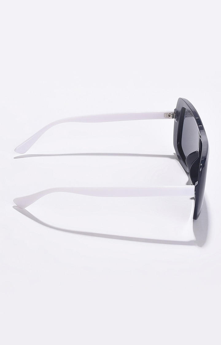 Women's Black Lens Black Oversized Sunglasses