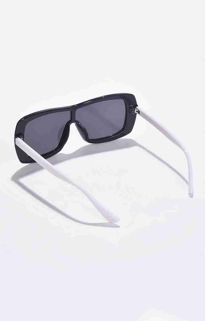 Women's Black Lens Black Oversized Sunglasses