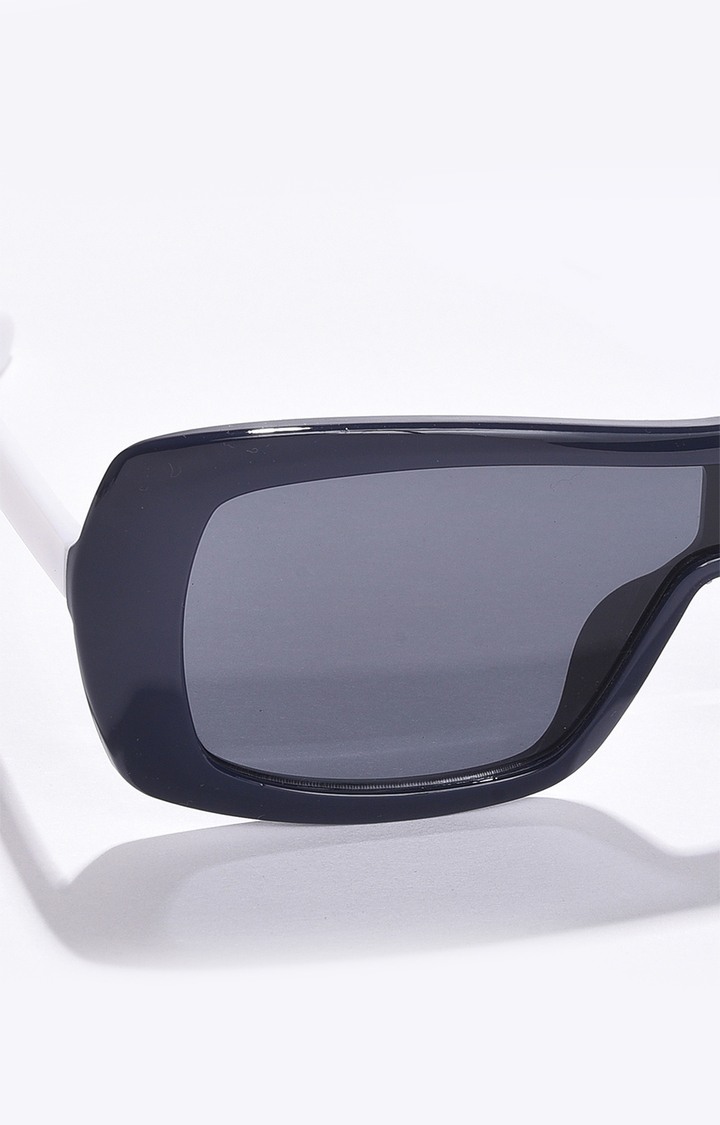 Women's Black Lens Black Oversized Sunglasses