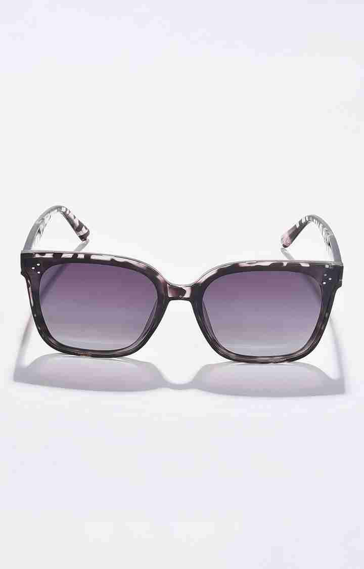 Women's Black Lens Purple Butterfly Sunglasses