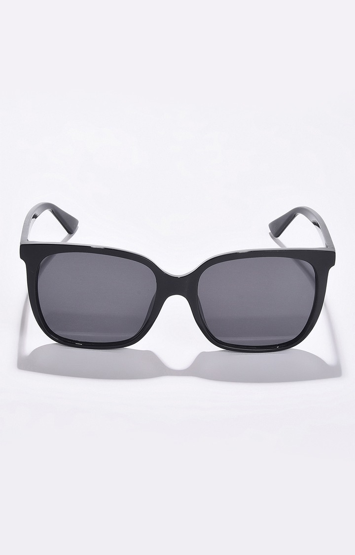 Women's Black Lens Black Butterfly Sunglasses