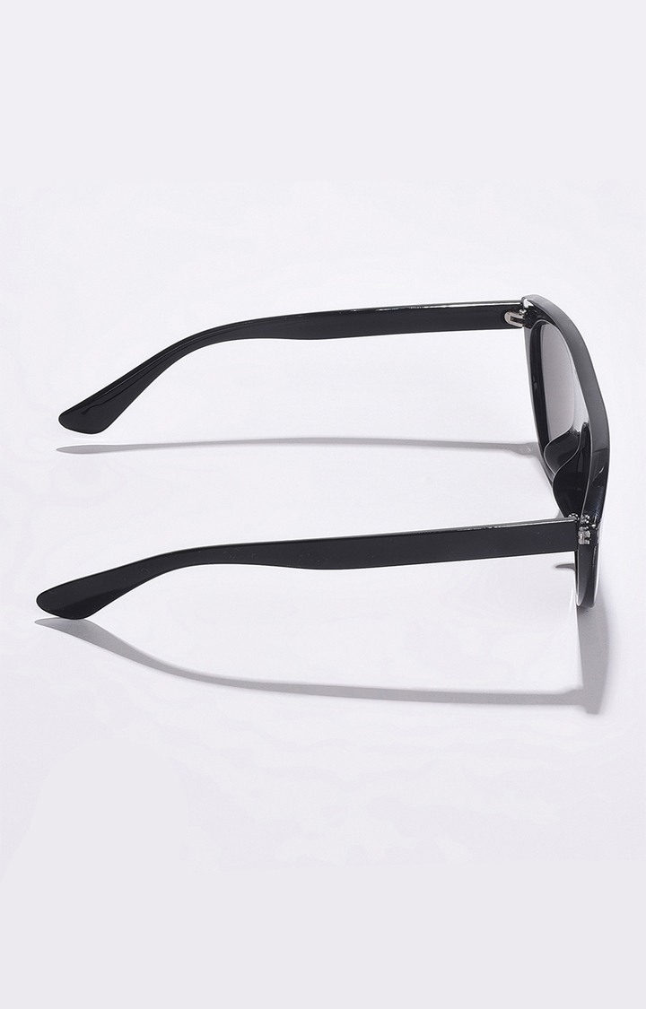 Women's Black Lens Black Cateye Sunglasses