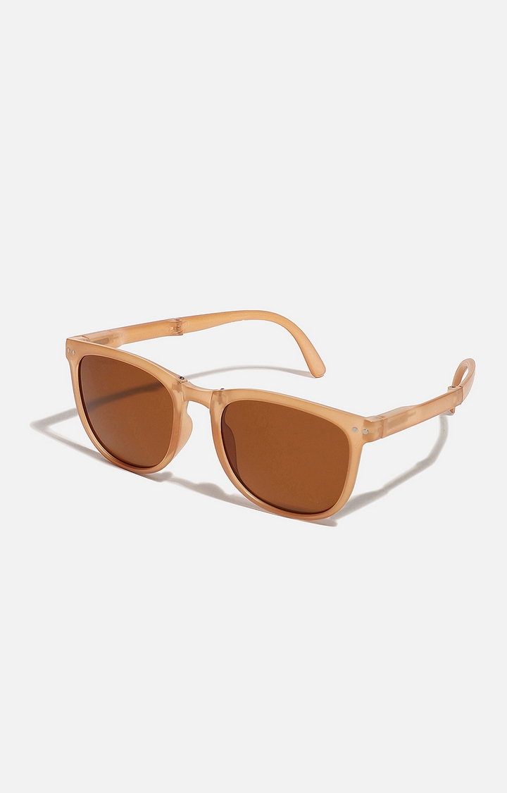 Women's Brown Wayfarer Sunglasses