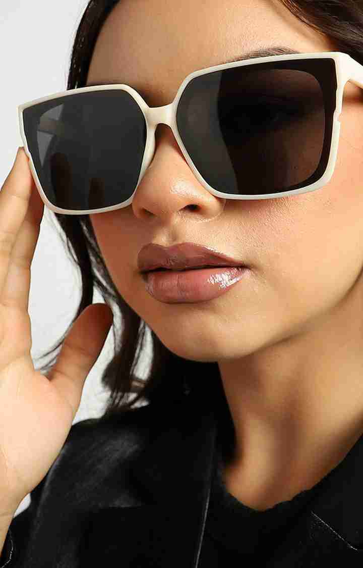 Women's Black Lens Oversized Sunglasses