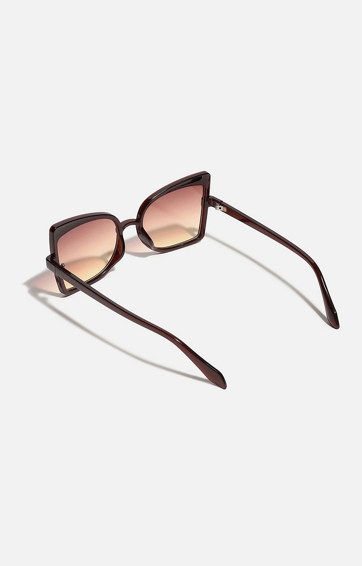 Women's Brown Oversized Sunglasses