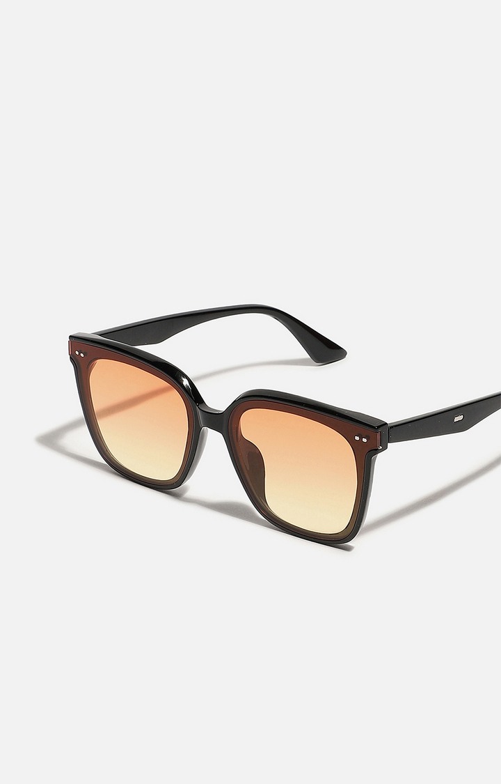 Women's Black Oversized Sunglasses