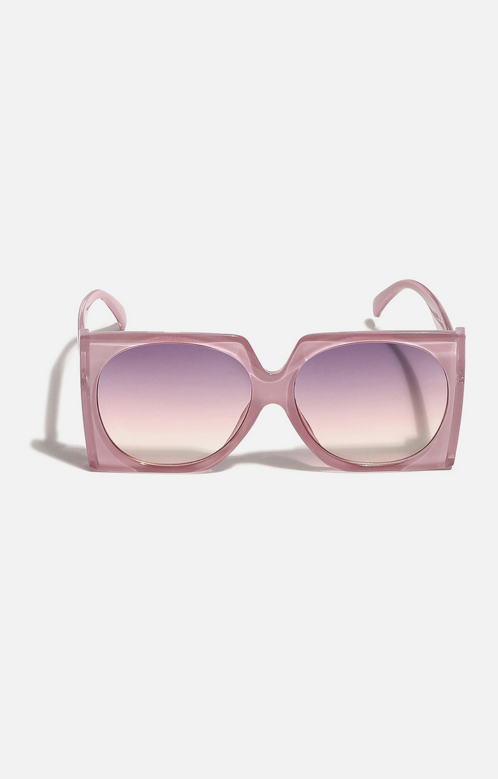Women's Purple colour Tinted Lens Oversized Sunglasses