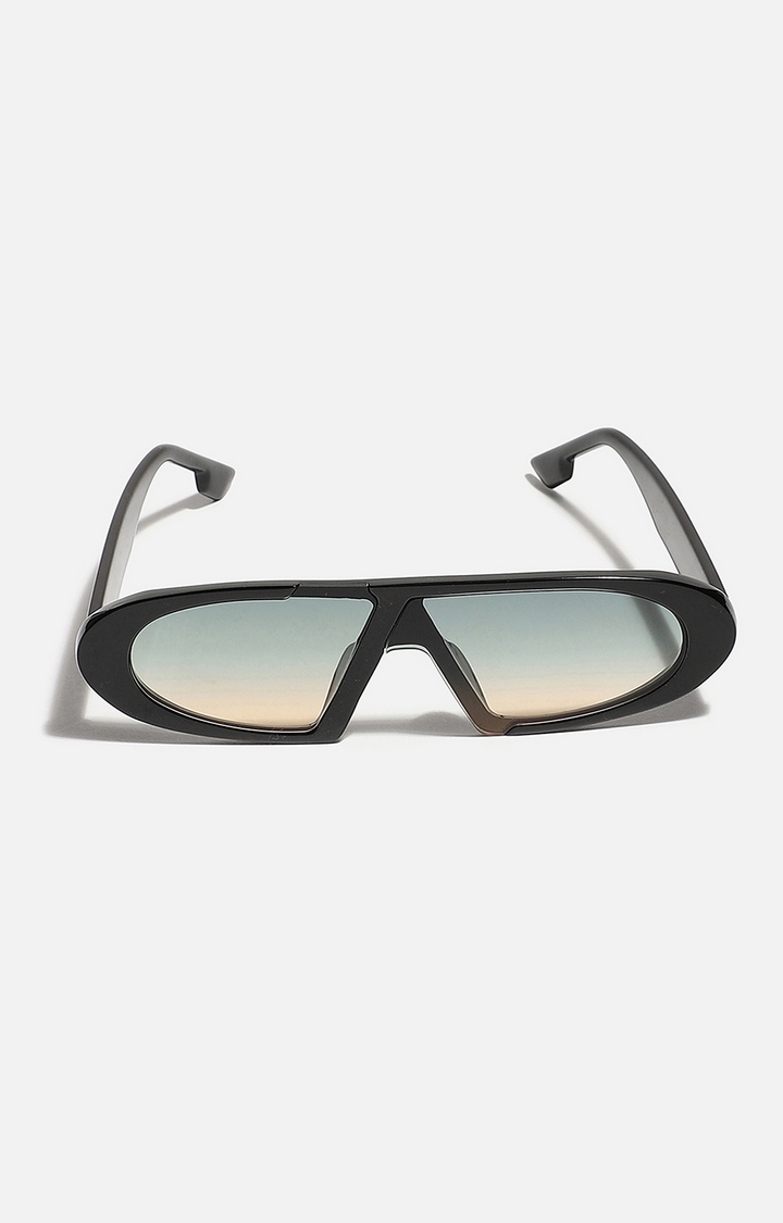 Unisex Black Oversized Sunglasses