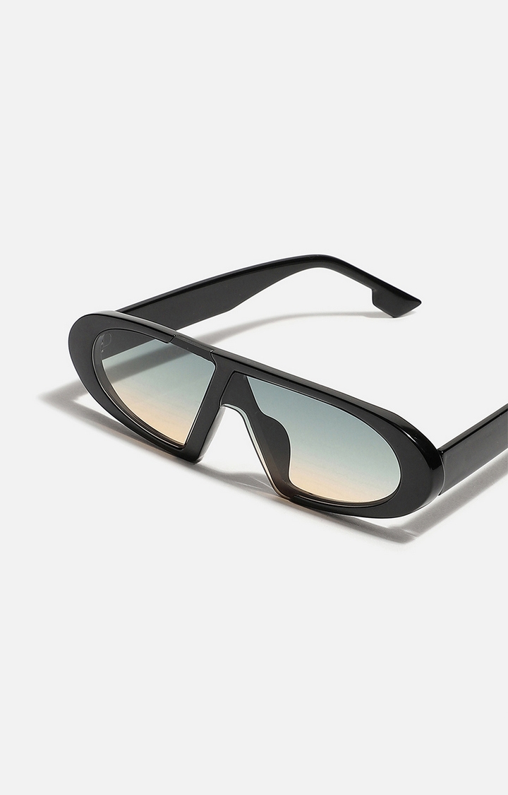 Unisex Black Oversized Sunglasses