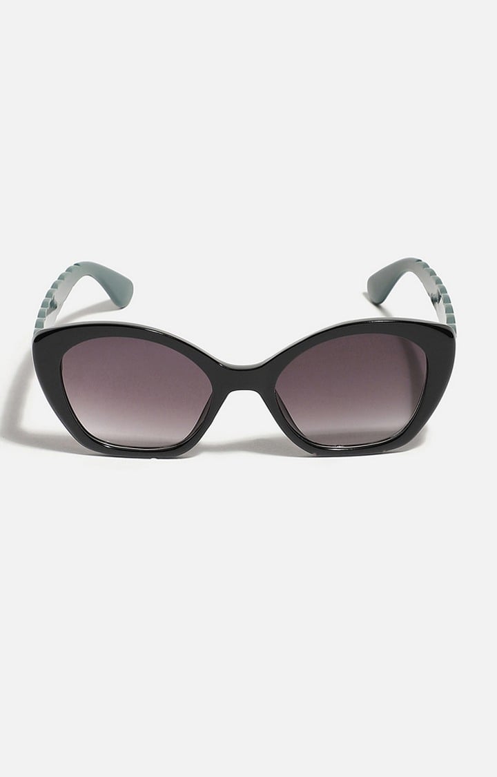 Women's Tinted Lens Black frame Oversized Sunglasses