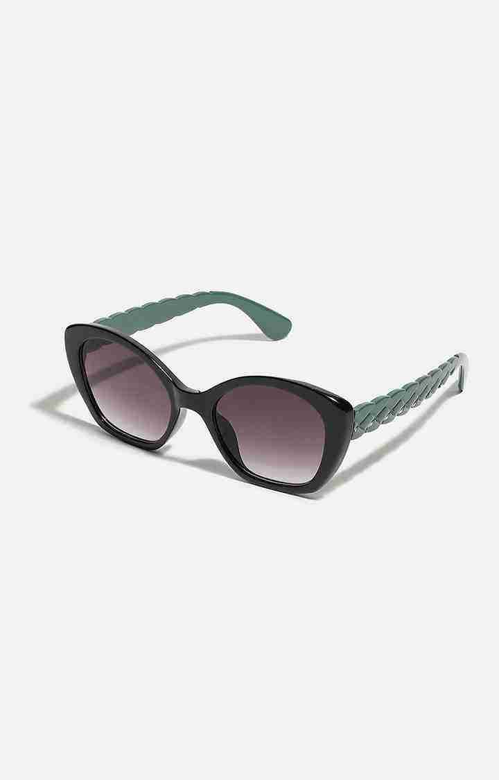 Women's Tinted Lens Black frame Oversized Sunglasses