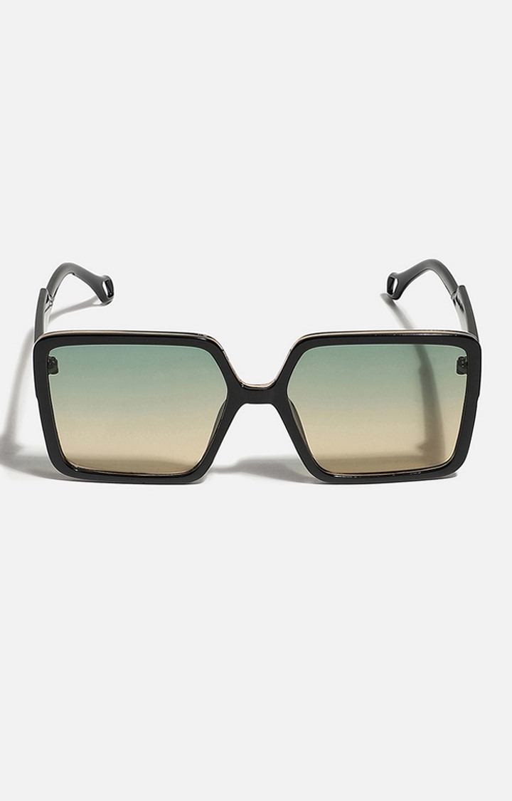 Women's Tinted Lens Black frame Oversized Sunglasses