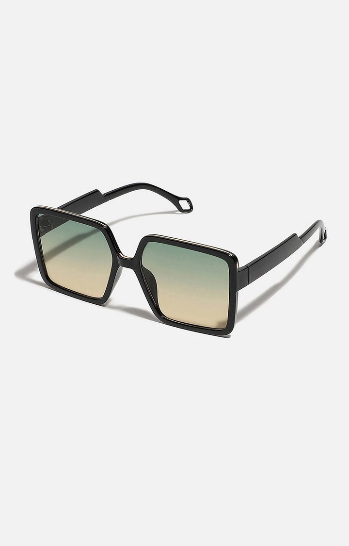 haute sauce | Women's Tinted Lens Black frame Oversized Sunglasses