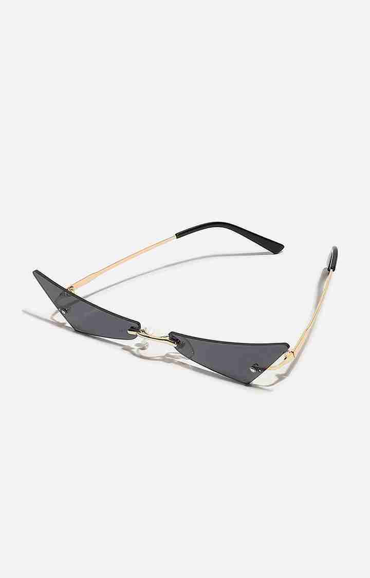 Women's Gold Frame Tinted lens Cat eye Sunglasses