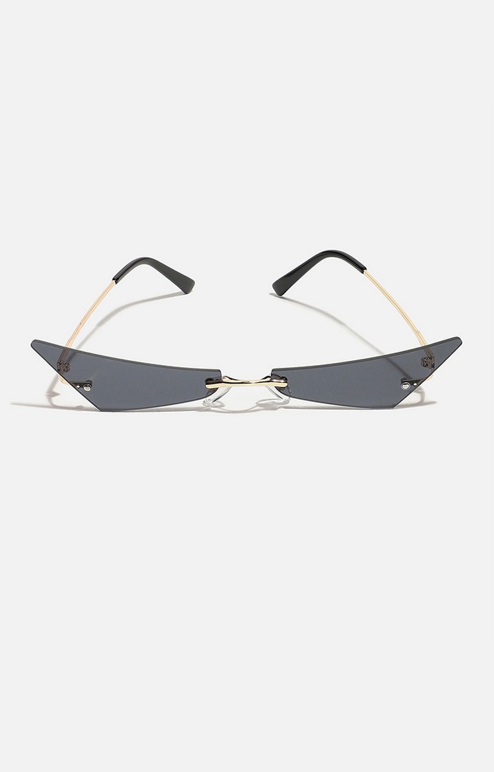 Women's Gold Frame Tinted lens Cat eye Sunglasses