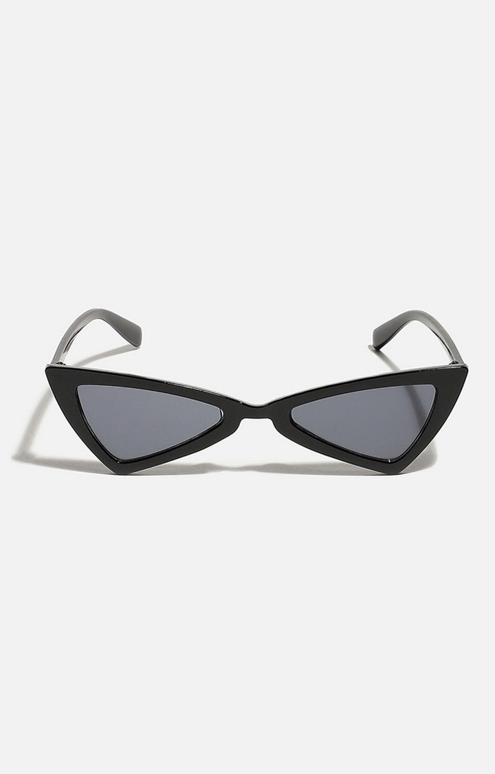 Unisex Black Frame Retro Sunglasses