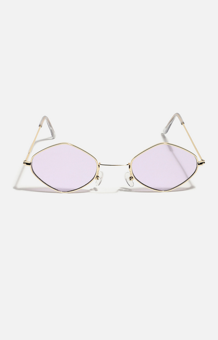 High Quality Mens Purple Tint Rimless Gold Frame Vintage Hip Hop Sunglasses  | eBay