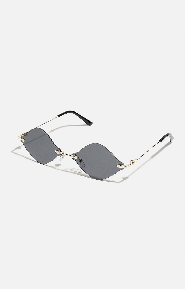 haute sauce | Unisex Black Frame Retro Sunglasses