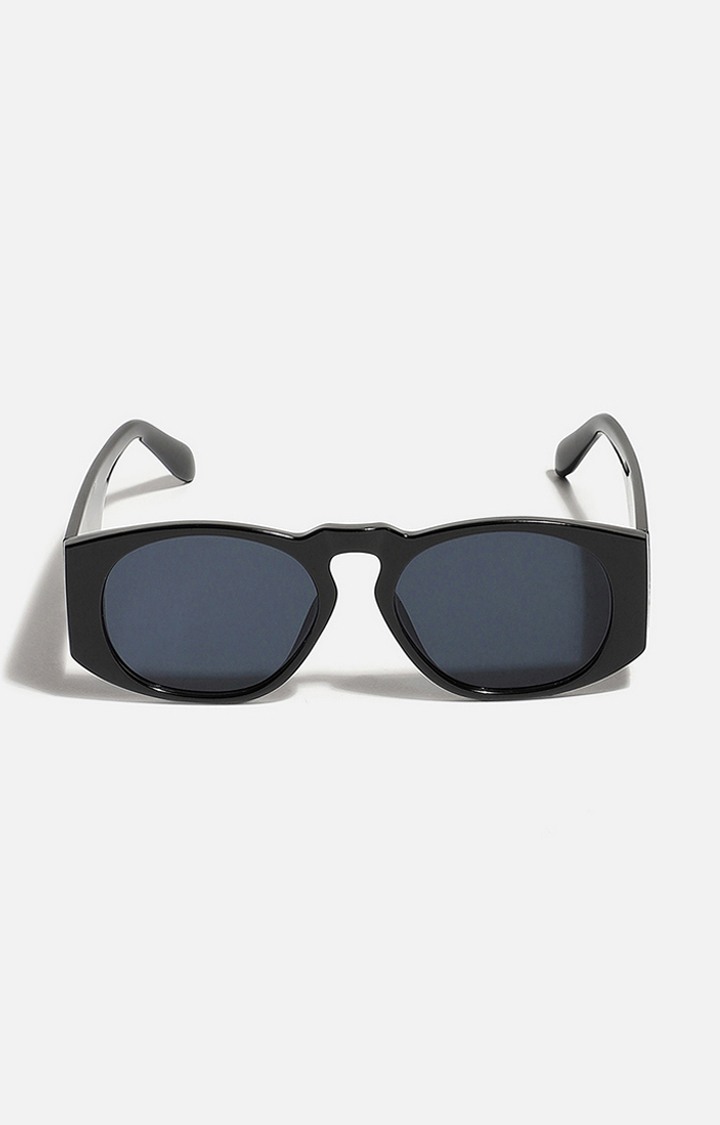Women's Black Frame Retro Sunglasses