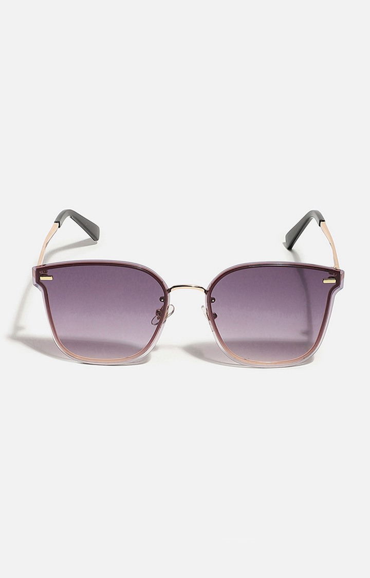 Women's Gold Wayfarer Sunglasses