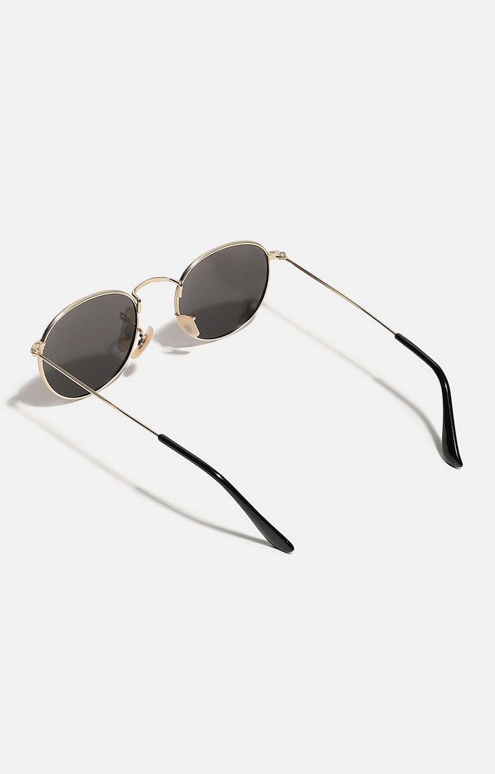 Unisex Tinted Lens Gold frame Oversized Sunglasses