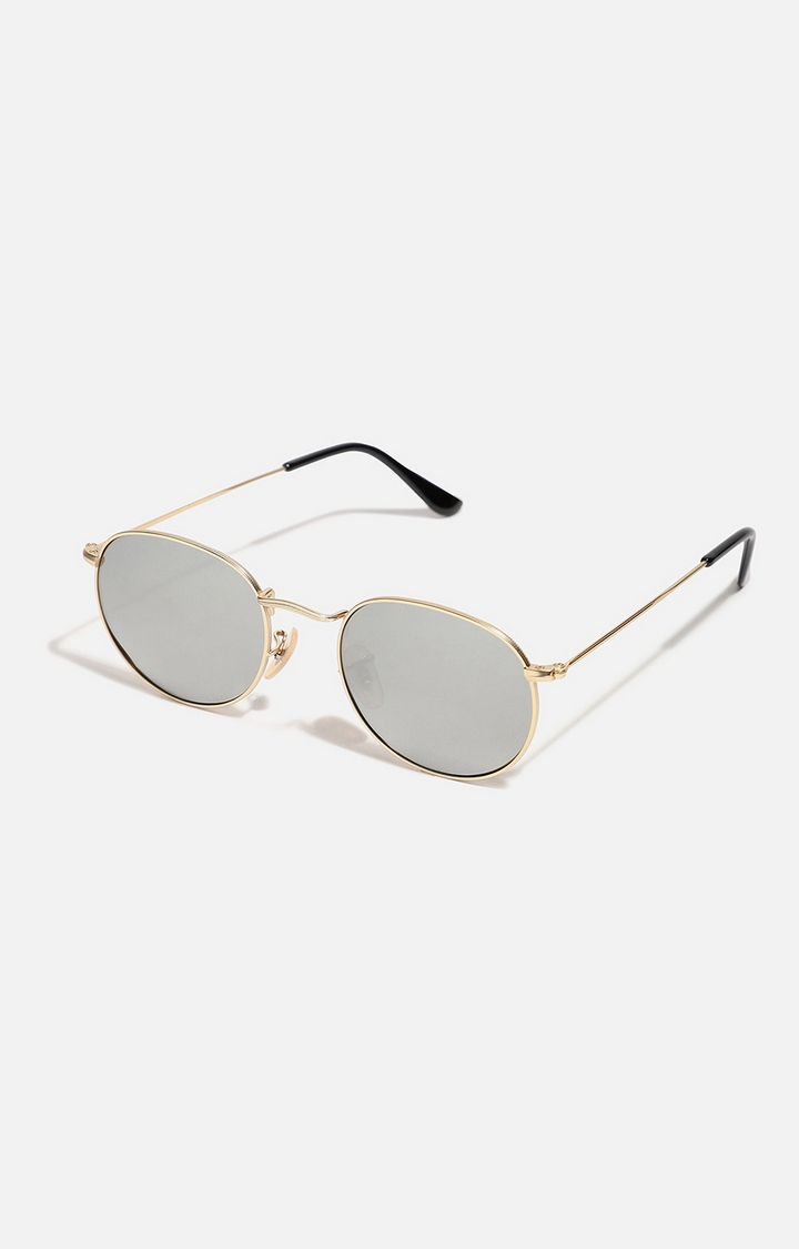 haute sauce | Unisex Tinted Lens Gold frame Oversized Sunglasses