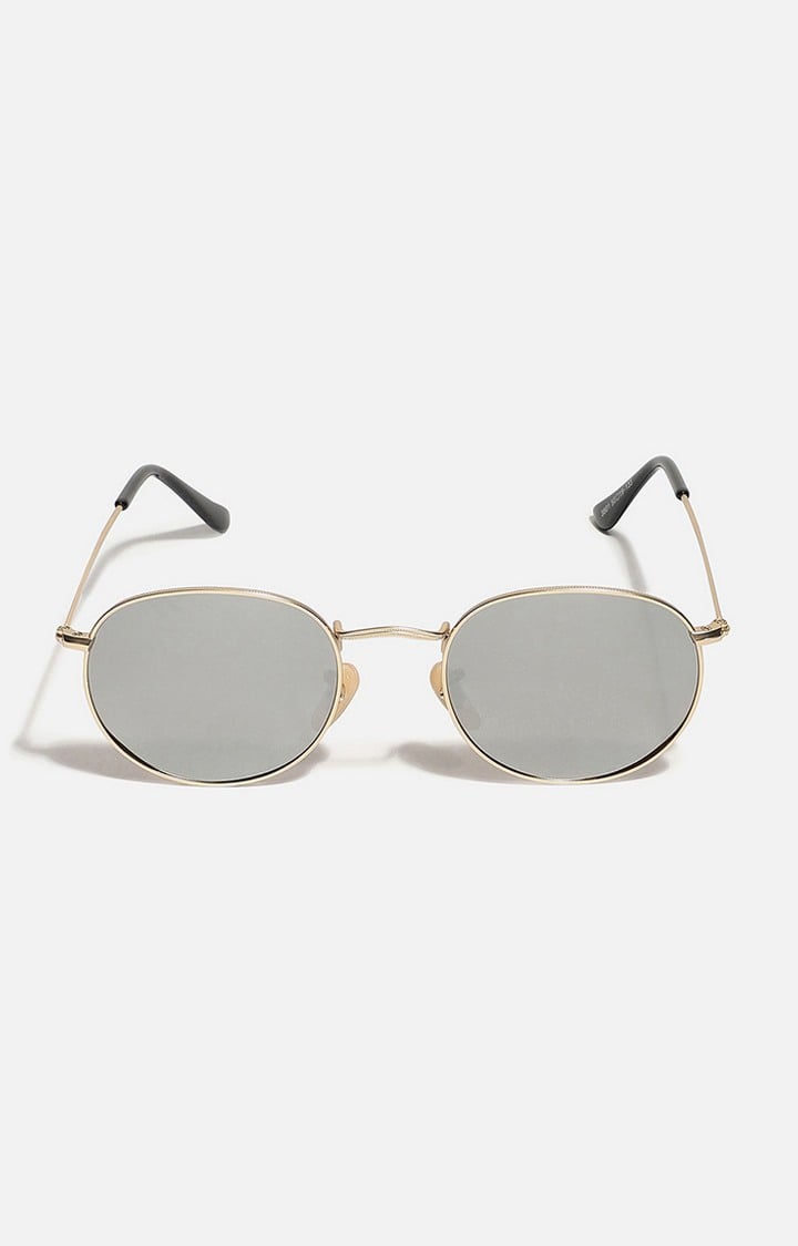 Unisex Tinted Lens Gold frame Oversized Sunglasses