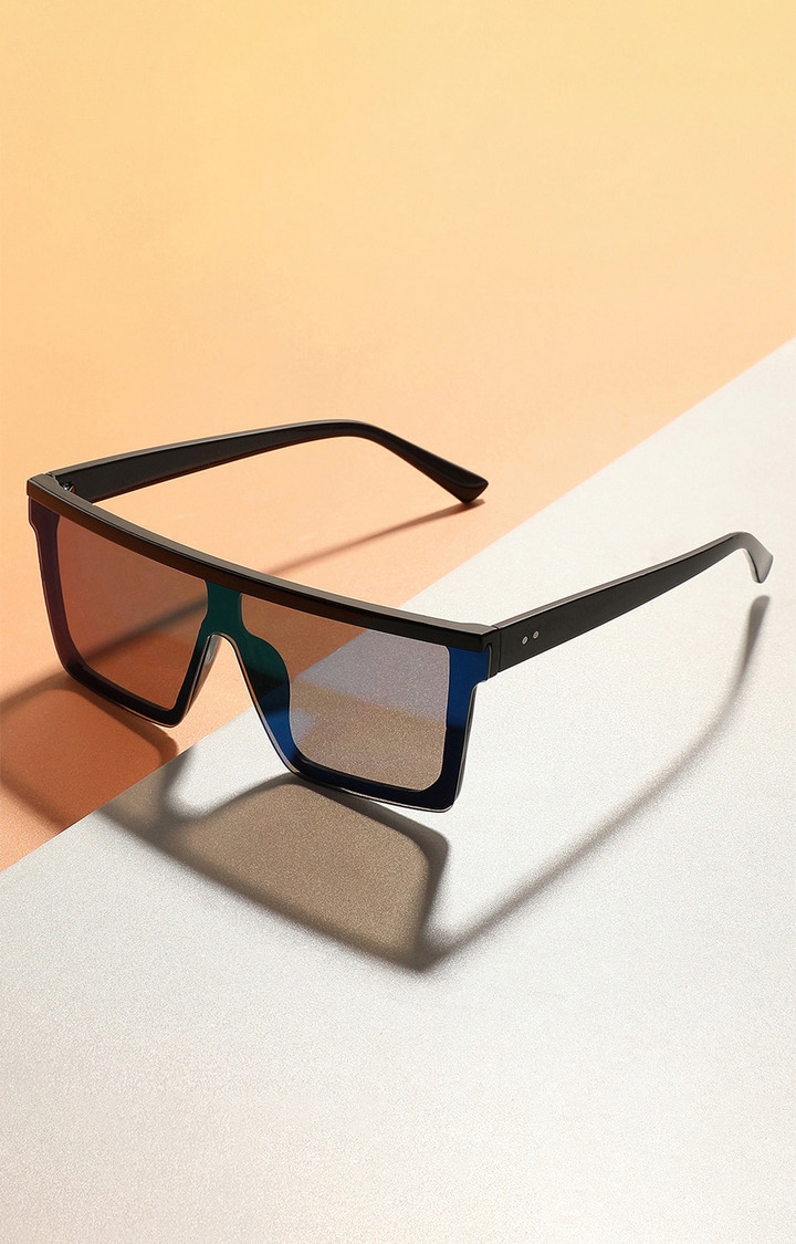 Women's Tinted Lens Black frame Oversized Sunglasses