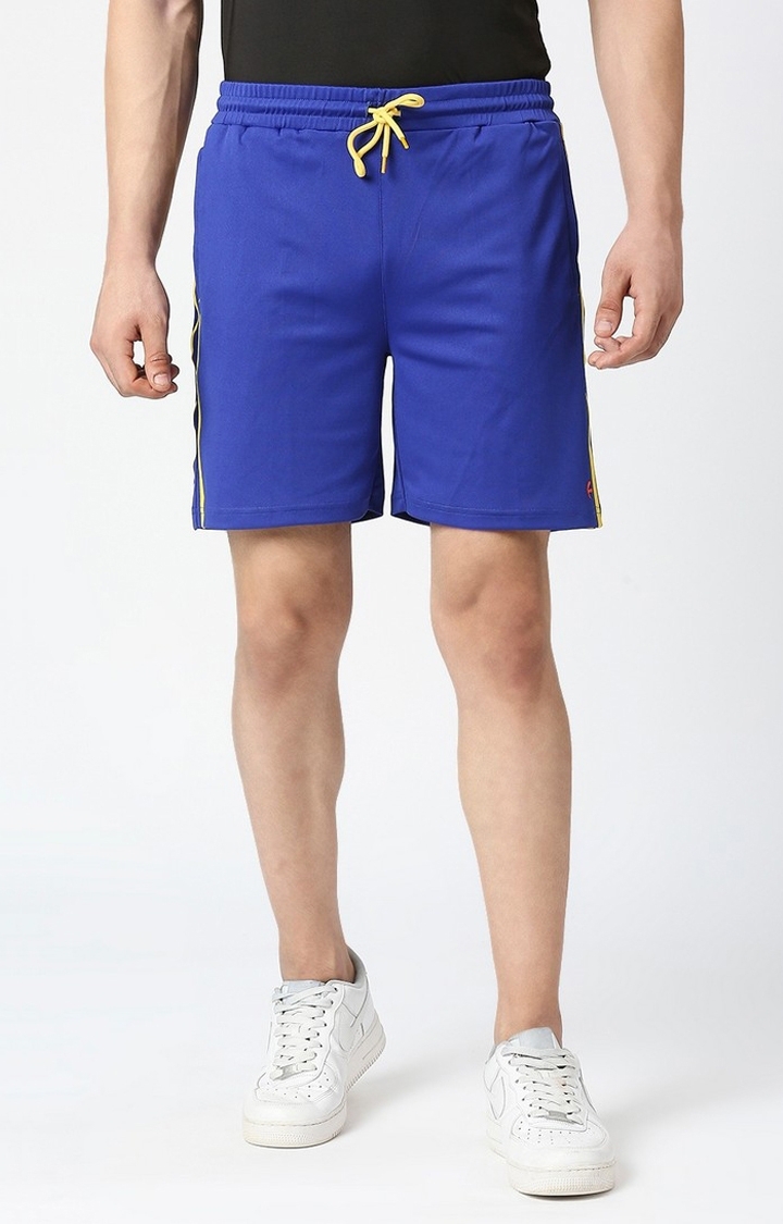 FITZ | Men's Blue Spandex Slim Shorts