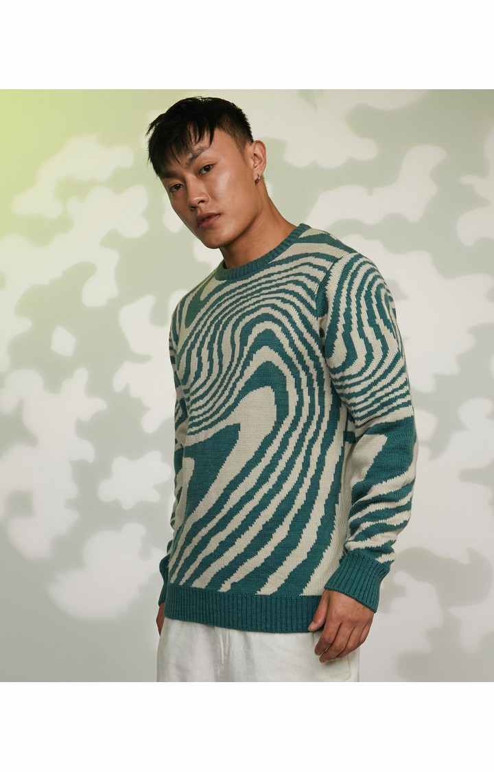 Men's Red Solid Sweaters