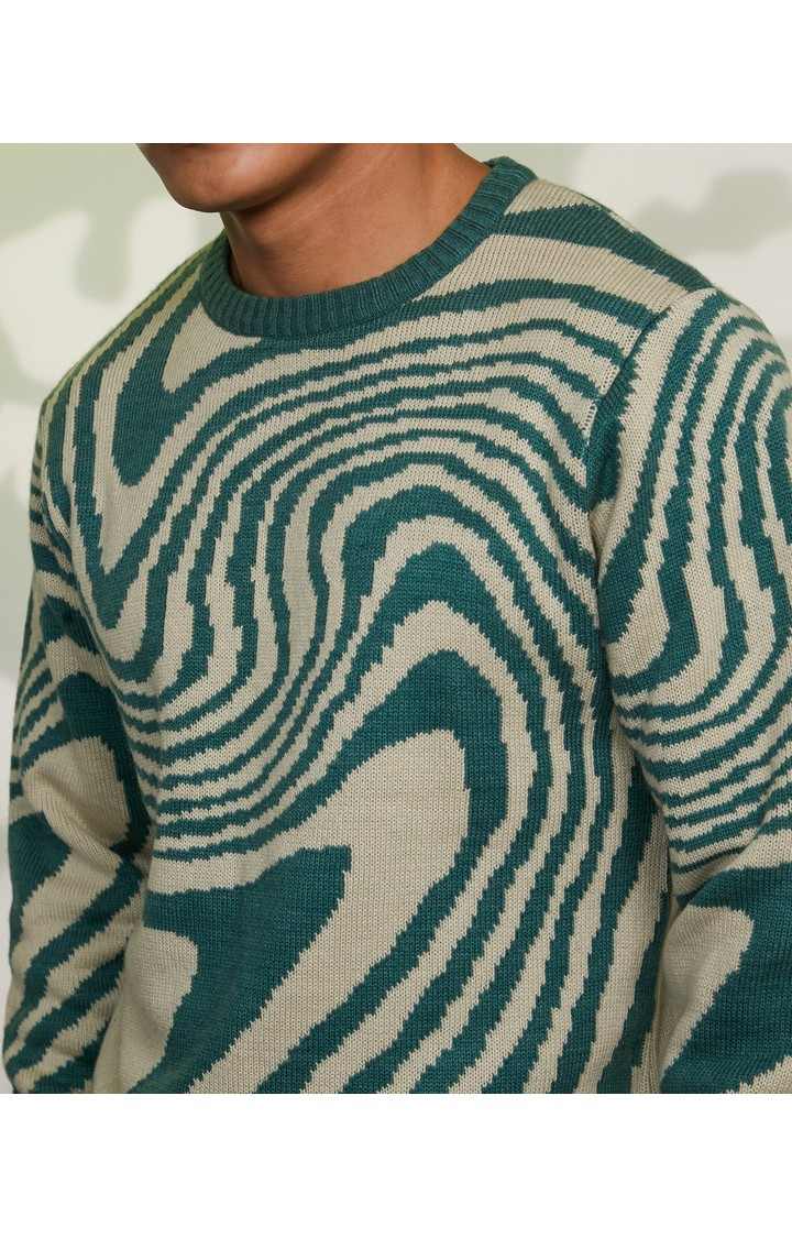 Men's Red Solid Sweaters