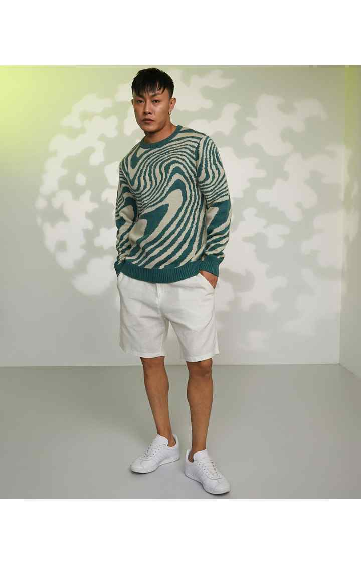Men's Red Solid Sweaters