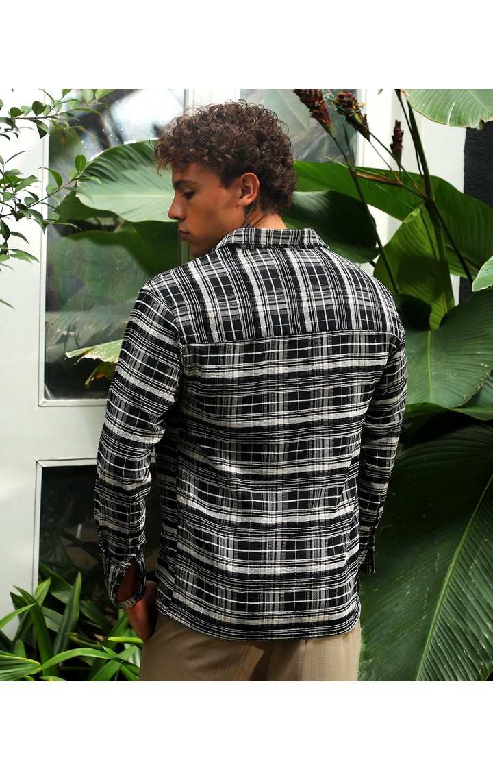 Men's Multicolor Checked Oversized Shirts