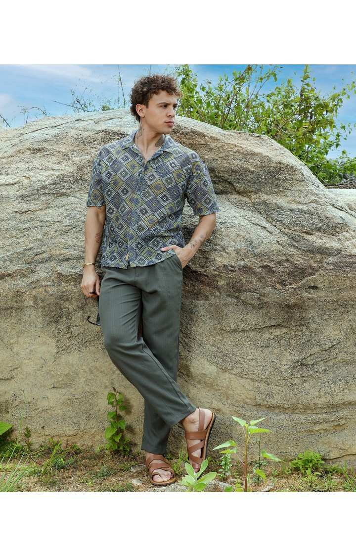 Men's Multicolor Printed Oversized Shirts