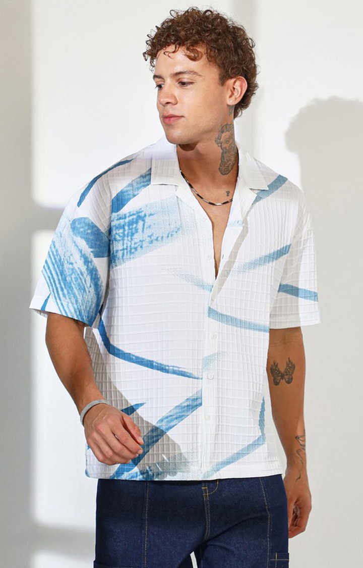 Men's Multicolor Printed Oversized Shirts