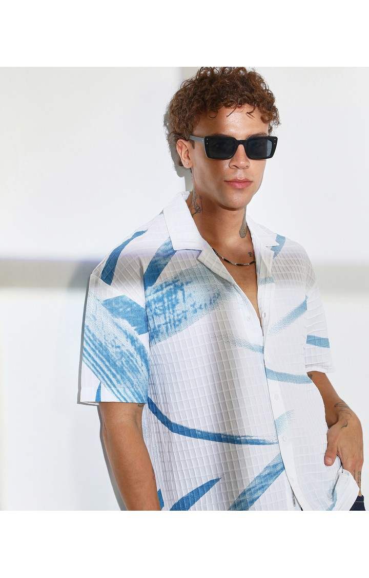 Men's Multicolor Printed Oversized Shirts