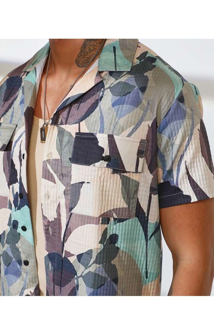 Men's Multicolor Printed Oversized Shirts