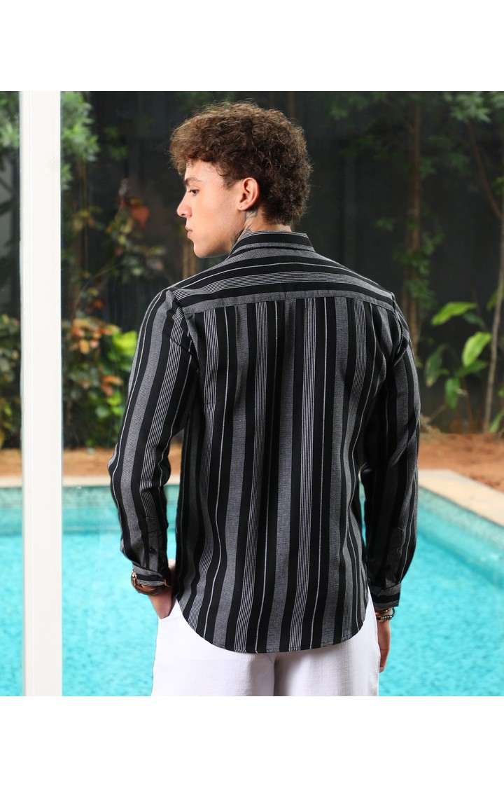 Men's Multicolor Striped Casual Shirts