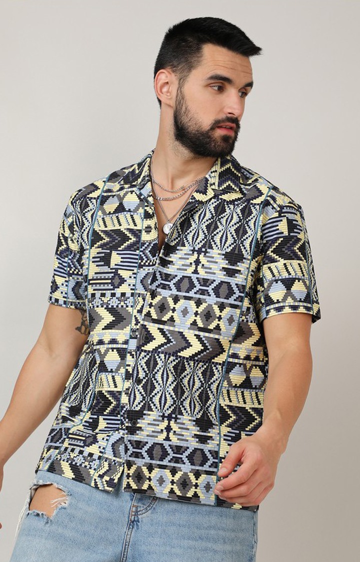 Men's Multicolor Printed Casual Shirts